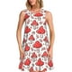thumbnail image 1 of Fotbe Amanita Red Mushroom Vestido de Verano sin Mangas para Mujer – Vestido Midi Línea A, Estilo Camiseta Floral, Vestido Playero Casual y Fluido, 1 of 7