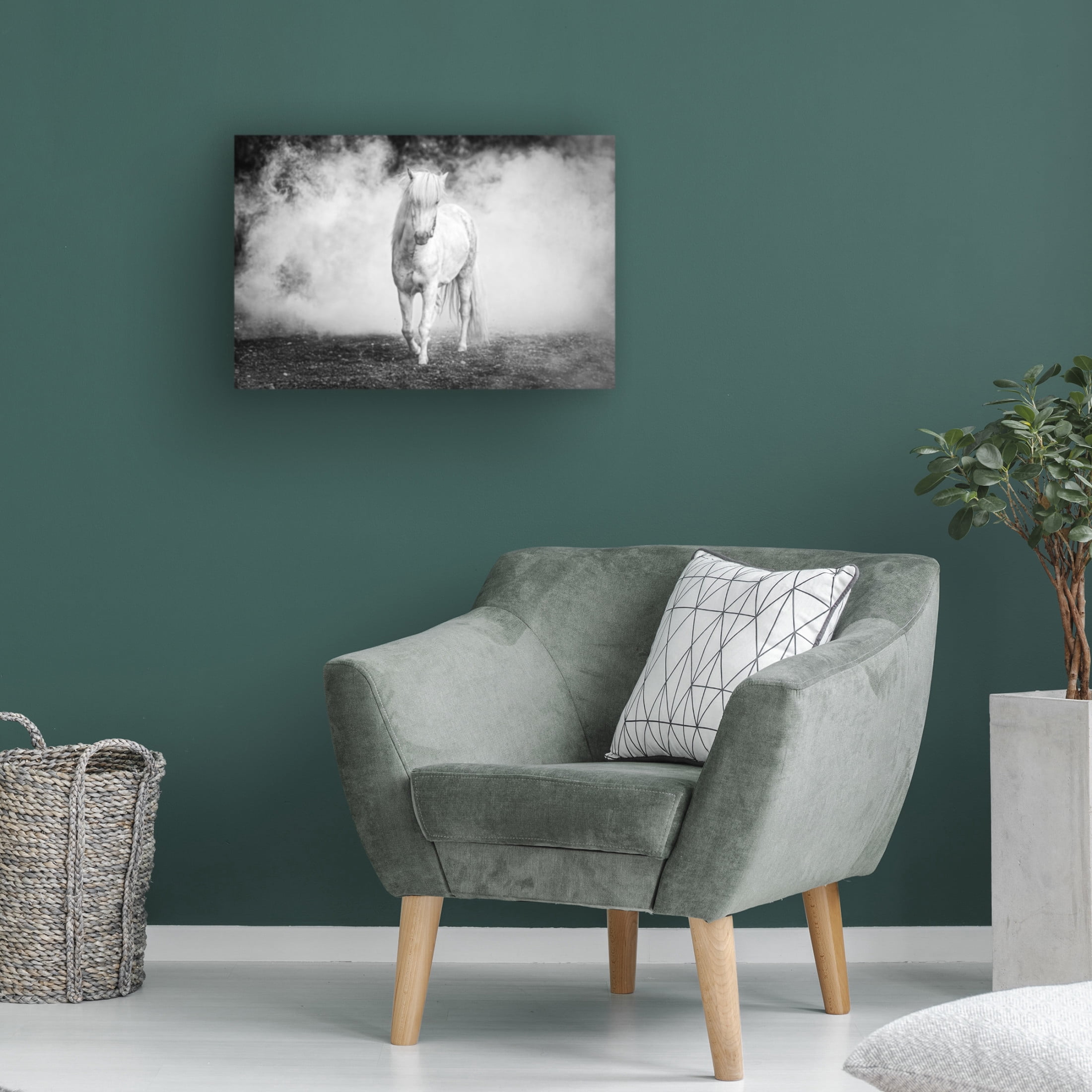 Canvas Wall Art - Jeffrey C. Sink 'Icelandic Pony' Wall Art for Living Room, Bedroom, or Office Décor by Trademark Fine Art - 32 x 22 Inches