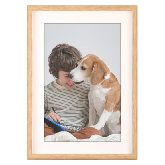 REGALWOVEN Picture Frames for Wall Hanging or Tabletop Display, Art Modern Photo Frame for Wedding, Home Decor Wood Grain Color 5x7