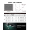 thumbnail image 6 of S Electric Tension Floor Screen With Obsidian Long Throw ALR (Ambient Light Rejecting Material)【Recommended For Normal/Standard/Long Throw Projector Use】, 6 of 6
