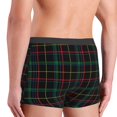 thumbnail image 5 of Junzan Buffalo Plaid Dark Green Mens Underwear Boxer Briefs For Men’s - Large, 5 of 9