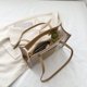 thumbnail image 2 of Bolso de mano para mujer, 2 unidades/juego, bolsa transparente de PVC para axila, bolsas de compras (caqui) Likrtyny Para Estrenar, 2 of 9