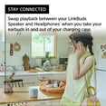 thumbnail image 4 of Sony SRSLS1/H LinkBuds Bocina Inalámbrica Portátil | Paquete Gris Claro con Combo Tech Smart USA Audio Entertainment Essentials + Cable USB-C a USB-C Trenzado Deco Essentials de 1.8 Metros, 4 of 9