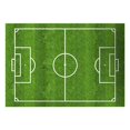 thumbnail image 2 of Football Carpet Interesting Sports Scene Design Anti-slip Printing Machine Washable Noise Reduction Playing Football Rectangle Artificial Turf Soccer Field Thickened Rug for Living E 80x1, 2 of 13