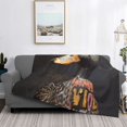 Disketp Graffiti Cool Duck Flannel Blankets Thick and Warm Blanket