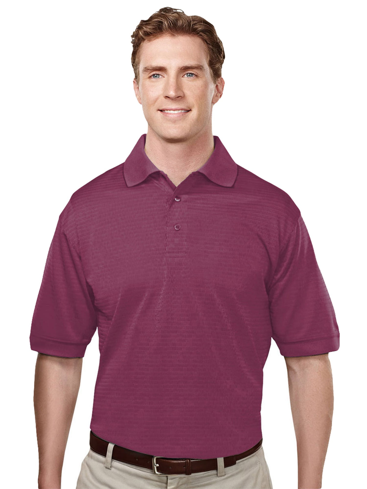TriMountain Men's Big And Tall Microfiber Polyester Golf Shirt
