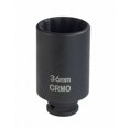 thumbnail image 1 of Pinsurad Professional 1/2 Square Drive 36mm Socket Corrosion-Resistant Black Phosphate Finish, 1 of 1