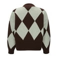 thumbnail image 4 of Cardigan pour Femmes Style Coréen Décontracté Col en V Tricoté Printemps Automne Style Léger Confortable Design Élégant, 4 of 5