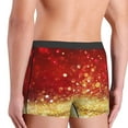 thumbnail image 5 of Fotbe Red Gold Glitter Men’s Total Support Pouch Boxer Briefs, X-Temp Cooling, Moisture-Wicking Underwear, Regular, Long-leg and Trunk-XX-Large, 5 of 9