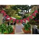thumbnail image 3 of Banderín triangular de 280 x 170 cm, banderín decorativo a cuadros, banderín para fiestas (rojo y negro), 3 of 7