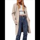 thumbnail image 3 of Abrigo Informal Cómodo de Lana con Solapa para Mujer, Chaqueta Informal de Moda, Abrigo , Ropa de Otoño e Invierno Albaricoque XL, 3 of 10