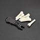 thumbnail image 5 of Naiovety 6 uds Pin puente de guitarra H01 pieza de repuesto piezas de instrumentos accesorios de decoración de larga duración Navidad Acción Accesorios para instrumentos musicales, 5 of 6