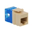 thumbnail image 1 of ICC IC1078F5 - Modular insert - CAT 5e - RJ-45 - ivory, light blue, 1 of 2