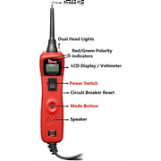 Power Probe III w/Case & Accessories - (PP319FTC) [Car Automotive Diagnostic Test Tool, Digital Volt Meter, AC/DC Current Resistance, Circuit Tester] (Red)