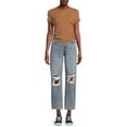 thumbnail image 2 of Vanilla Star Women's Juniors Low Rise Baggy Jeans, 2 of 5