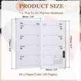 thumbnail image 2 of Uxcell 2026 Daily Planner Notebook, 6.8 x 3.8" 64 Sheets Undated to Do List Daily Weekly Monthly Goals Pocket Notebook for Office Home Study Work Weeding Time Management, Star Pink, 2 of 7