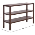 thumbnail image 3 of Safavieh Omara Modern 2 Shelf Wood Console Table, Walnut, 3 of 4