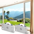 thumbnail image 5 of WRISTBIQUE Pulley For Cabinet Doors Sliding Door Roller Wheels Nylon 6Set Silver, 5 of 10