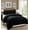 Black, variant on 2pc Down Alternative Reversible Comforter Set Red and black Twin Size