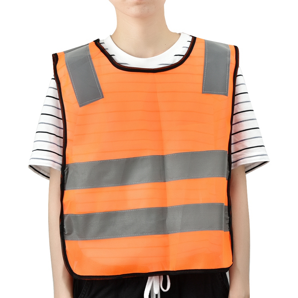 Preschool Uniforms-Neongreen-Child GOGO Kid Reflective Running Vest//Safety Vests with Elastic Waistband