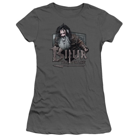 The Hobbit Bifur S/S Junior Women's T-Shirt Sheer Charcoal