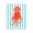 Bright Jellyfish on Stripes, variant on Stupell Industries Bohemian Boho Seahorse on Stripes Canvas Art, 16 x 20, by Indira Prieto | IndySign