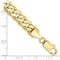 thumbnail image 2 of 10k Yellow Gold Bracelet Chain Styles Curb 8.25 mm 9 in Flat Beveled, 2 of 2