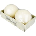 thumbnail image 1 of 4 Inch Pale Ivory Ball Candles, 1 of 6