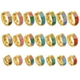 HIJONES Elegante Cristallo Anello in Ceramica da Donna Ragazze in Acciaio Inossidabile con Zirconi FEDI Nuziali Anelli Bianca Dimensione 12