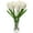 White, variant on Tulip Artificial Flower Faux Orange Flowers Tulips in Clear Vase Flower Arrangement in Faux Water Dining Table Centerpiece Home Decor