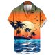 thumbnail image 3 of Camisas de Manga Larga para Hombres Impresión Botón Cuello de Vuelta Blusa Casual, Hombre de Manga Corta Botón Abajo Camisas, 3 of 3