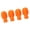 Orange, variant on Riousery 4PCS Drumstick Silent Practice Tip Silicone Stretchable Percussion Mute Replacement for Drummers Black