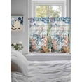 thumbnail image 3 of Octopus Coastal Bathroom Window Curtain, Summer Nautical Starfish Coral Grey Wooden Light Filtering Coffee Kitchen Curtains, Bedroom Living Room Curtains 2 Panel 84"x45", 3 of 6