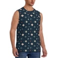 thumbnail image 2 of Fotbe Christmas Snowflakes1 Men's Camiseta sin Mangas Estampada para Hombres, Playera Casual para Gimnasio, Entrenamiento, Playa-Large, 2 of 7