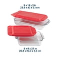 thumbnail image 3 of Pyrex 4pc Bakeware Value Set Red, 3 of 6