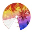 thumbnail image 2 of Daiia Palm Trees at Sunset Drawing Merry Christmas Tree Skirt , Xmas Large Lace-up Tree Skirt, Santa Snowflakes Rustic Home Decorations New Year Party Farmhouse Decor-36", 2 of 7