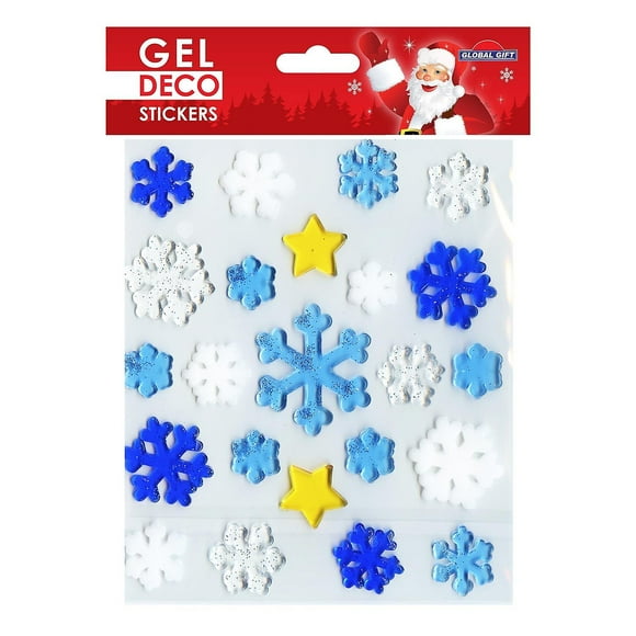 Christmas gel stickers for window - Snowflakes