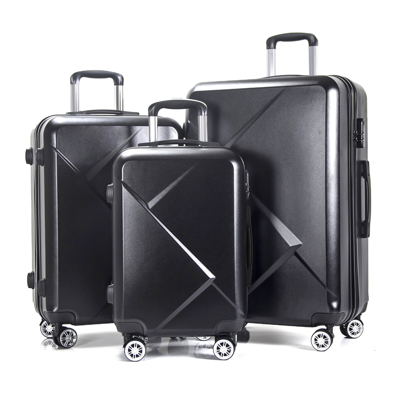 AEDILYS 3 Piece Suitcase Luggage Set