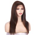thumbnail image 5 of Onedor 22Inch Premium Japanese High-Temperature Fiber Synthetic Hair 130% Density Straight Lace Front Side Part Long Wigs (Medium Brown Evenly Blended with Warm Medium Brown-RL6/8) …, 5 of 7