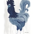 thumbnail image 3 of Cindy Jacobs 20x24 Black Modern Wood Framed Wall Art Titled - Green and Purple Rooster II, 3 of 5