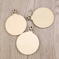 thumbnail image 6 of CIMAXIC 10Pcs Beige Wooden Embellishments Christmas Decoration Smooth Double Sided Blank Decor, 6 of 7