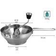 thumbnail image 3 of Stainless Steel Strainer With 3x Sieve Inserts - Strainer Mill For Soup, Jam, Baby Porridge, Sauces - 3 Sieve Inserts - Mill Press, 3 of 5