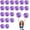 Colorful+Purple, variant on 12 PCS pom poms Cheerleading,13.8inch Sports Team Spirits Cheering Squad Dance Training with Finger Rings