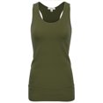 thumbnail image 2 of KOGMO Womens Basic Stretchy Cotton Spandex Racerback Tank Top 3-Pack (S-XL), 2 of 5