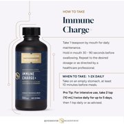 Quicksilver Scientific Immune Charge+ Elderberry Immune Support with 10,000 IU Vitamin D3, 25,000 Vitamin A, Vitamin C, E, K1 & K2 for Immune Health & Lung Support (100ml)