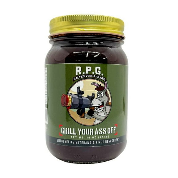 RPG Vodka Rib Glaze - Seasonings - Spice - Blends - Grilling - Pit Smoker - BBQ Tools & Accessories - Cooking - Smoking - Herbs - Gift Him