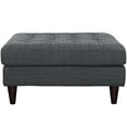 thumbnail image 4 of Allora Large Square Upholstered Ottoman in Gray, 4 of 4