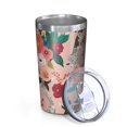 thumbnail image 2 of Dogs with Flowers 10oz Tumblers Stainless Steel Tumbler with Lid and Straw,Vacuum Insulated Double Wall Travel Tumbler Cups with Cleaning Brush for Coffee, Tea, 2 of 4