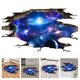 thumbnail image 1 of Pegatina de pared de galaxia cósmica azul 3d creativa extraíble Pvc Magic Milky Way exterior ventana del planeta espacio Afortunado Sencillez, 1 of 5