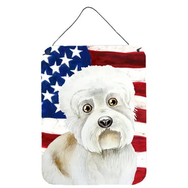 Dandie Dinmont Patriotic Wall or Door Hanging Prints